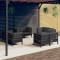 Gossi set mobilier de gradina cu perne, 8 piese, antracit, lemn pin