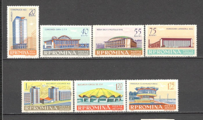 Romania.1961 Posta aeriana-Constructii XR.428