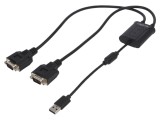 Adaptor USB 2.0 la D-Sub 9-Pin Dual