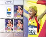 ROMANIA 2025 SPORTIVI DE AUR - GABRIELA SZABO - Minicoala cu 3 timbre + 1 vinieta + manseta ilustrata LP.2540