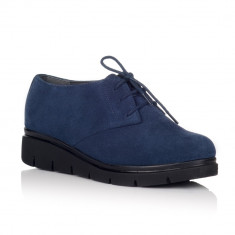 Pantofi piele naturala Ema Bleumarin - sau Orice Culoare