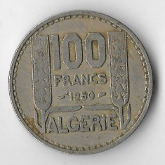 Moneda 100 francs 1950 - Algeria