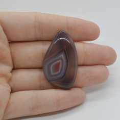 Cabochon agat botswana portocaliu 38x23x6mm c33