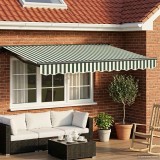 vidaXL Cadru manual de marchiză cu LED-uri 2,5 x 2 m 3420742