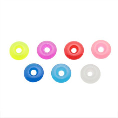 Cerc colorat din acril pentru piercing - pandant pentru barbell - Culoare: Roșu