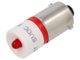 Lampă de control LED roșie 6VDC BA9S T10