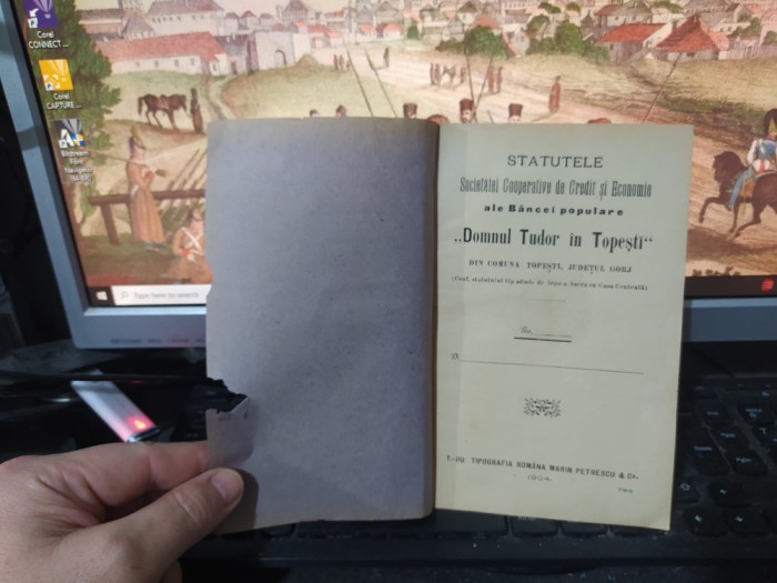 Statutele Societății Băncei populare Domnul Tudor &icirc;n Topești, T&acirc;rgu Jiu 1904 086