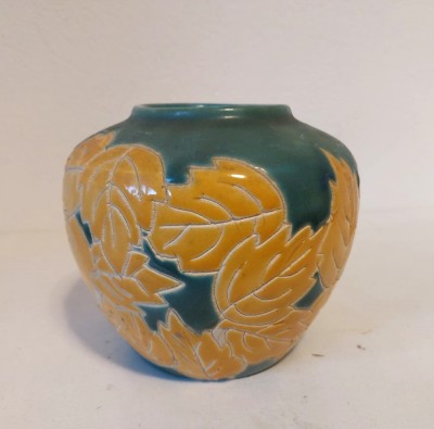 Vaza ceramica YVES ROCHER France Promo anii 1990, 13cm inaltime foto