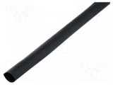 Manson Termocontractabil cu Adeziv 3.2mm (2:1) Negru, L=1m - Izolare Cabluri, Protectie Termica, Etansare