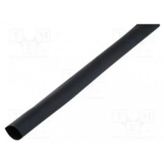 Manson termocontractabil; cu adeziv; 2: 1; 3,2mm; L: 1000mm; neagra
