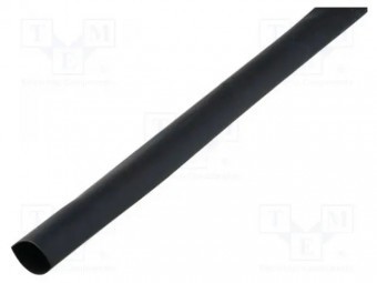 Manson termocontractabil; cu adeziv; 2: 1; 3,2mm; L: 1000mm; neagra foto