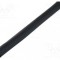 Manson termocontractabil; cu adeziv; 2: 1; 3,2mm; L: 1000mm; neagra
