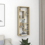 Gossi raft de perete, stejar sonoma, 36x16x90 cm, lemn prelucrat