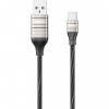 Cablu Date si Incarcare USB la USB Type-C Remax Luminous Disco RC-130a, 1 m, Negru