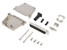 Conector D-Sub 37 Pini Tată Lipire Cablu Gold Flash