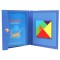 Jucărie magnetică din lemn tangram