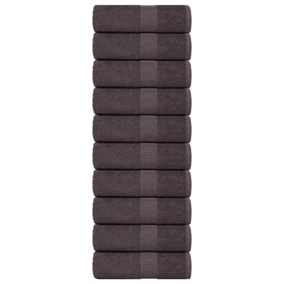 Prosoape pentru oaspeti 10 buc Antracit 360 g/m&amp;sup2; 100% bumbac foto