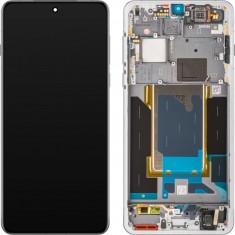 Display cu Touchscreen Oppo Find X8 Pro, cu Rama, Alb (Pearl White), Service Pack 621029000357 foto