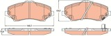 TRW GDB4605 COTEC set placute frana,frana disc