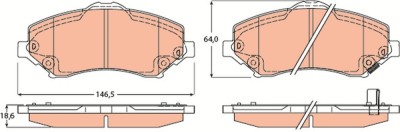 TRW GDB4605 COTEC set placute frana,frana disc foto