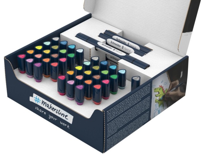 Twinmarker Schneider Paint-It 040 brush + round complete set V1 52 buc ass