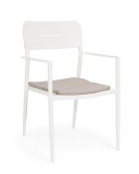 Cumpara ieftin Set 4 scaune alb natur Nebula 55.5x58x85.5 cm