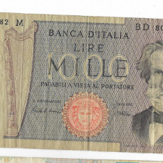Bancnota 1000 lire 1980 - Italia