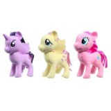 Set 3 jucarii din plus My Little Pony (Twilight, Fluttershy, Pinkie Pie), 13 cm, Play By Play
