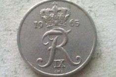 MONEDA 10 ORE 1965-DANEMARCA foto