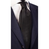 Cumpara ieftin Cravata Matase Naturala Barbati, Made in Italy, 148x8 cm, Cutie Cadou Neagra