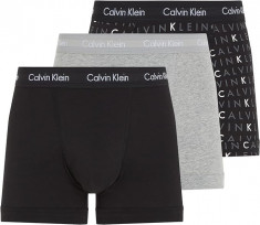 Boxeri Calvin Klein pentru barbati, pachet de 3, gri si negru, Marimea XL (102-107cm) - NOU foto