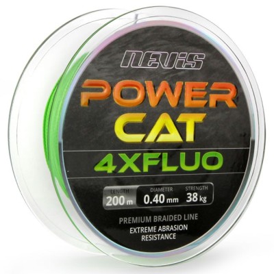Fir Textil Nevis Powercat 4XFluo 200m, 0.70mm, 69kg foto