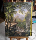 TABLOU PICTAT MANUAL PEISAJ TOAMNA, PEISAJ PADURE, PEISAJ CLASIC, EXPLORATORII
