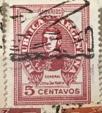 Timbre America Interbelica TMB1AMC Argentina centavos