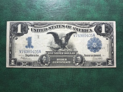 SUA 1 DOLAR 1899 EAGLE SILVER CERTIFICATE foto