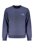 Cumpara ieftin Bluza barbati cu logo fara fermor, Regular fit, la baza gatului, Bleumarin, S