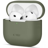 Husa Tech-Protect Silicone pentru Apple AirPods 4, Verde