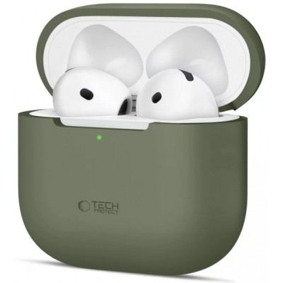 Husa Tech-Protect Silicone pentru Apple AirPods 4, Verde foto