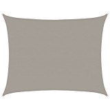 Cumpara ieftin Panza parasolar, gri deschis dreptunghiular 6x8 m HDPE 160 g/m&sup2;