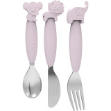 Bo Jungle Cutlery tac&acirc;muri Pink 12m+ 3 buc