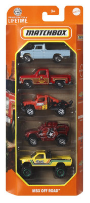 MATCHBOX SET 5 MASINUTE METALICE MBX OFF ROAD SCARA 1:64 foto