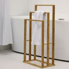 Bathroom Solutions Suport de prosoape cu 3 bare, bambus