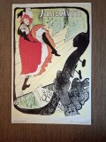 &quot;Jane Avril&quot;,Toulouse-Lautrec,poster vintage,34x22,5cm,editura EPHI,Paris,1967