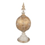 Cumpara ieftin Decoratiune Sfera fier maro bej 19x45 cm