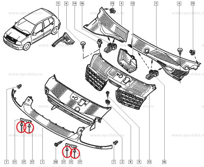 Nit G4.8X12.7 , Original Renault 7703072256 Kft Auto foto