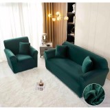 Cumpara ieftin Set Huse Canapea 3211 Catifea Verde - JO903