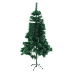 Brad artificial tip pin de craciun verde, pentru interior/exterior, inaltime 180 cm, suport metalic inclus
