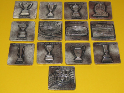 Plachete metalice de colectie - fotbal - FC BARCELONA foto