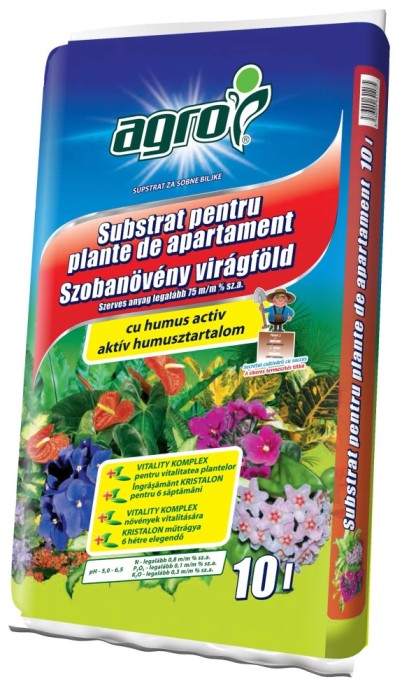 Pamant de flori / substrat, Agro CS, 10 l, turba si humus
