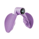 Dispozitiv Hip Trainer, Antrenament pentru podeaua pelvina, solduri, picioare, coapse, fese, maini si spate, postpartum, cu afisaj digital, violet